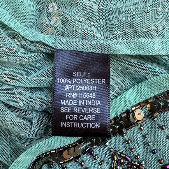 Yellow Chair Beaded Sheer Art Deco Vest - L - Picture 8 of 10